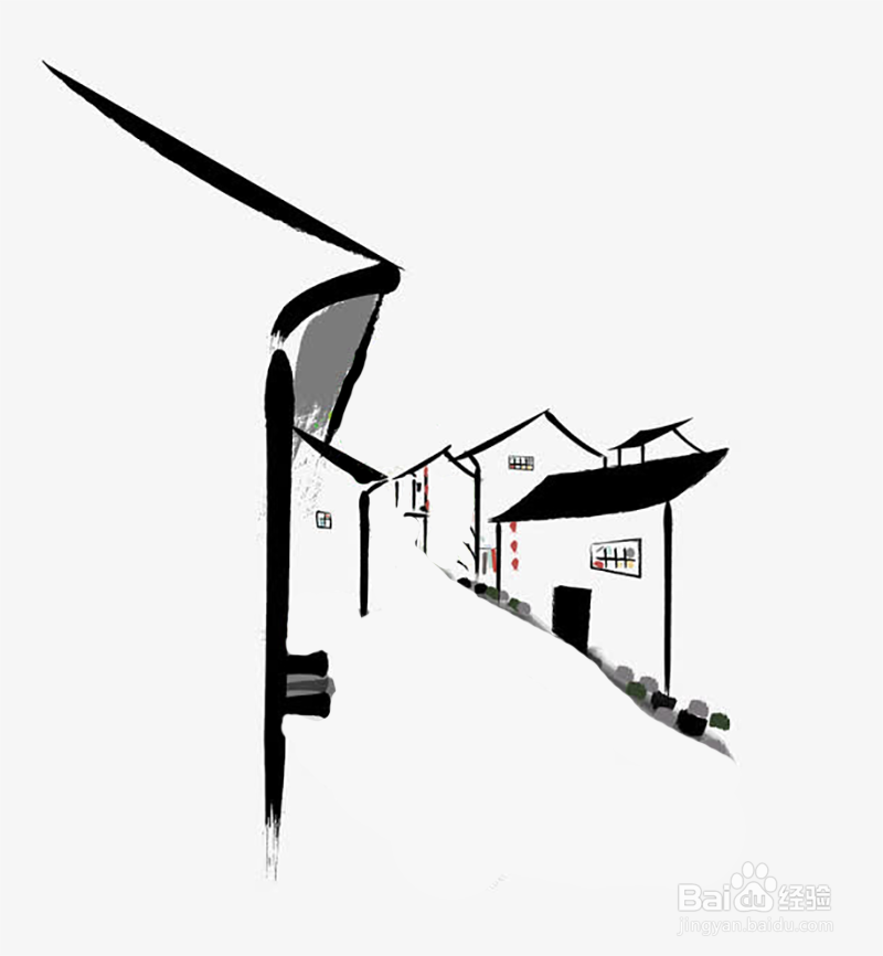 悠悠老街怎么画