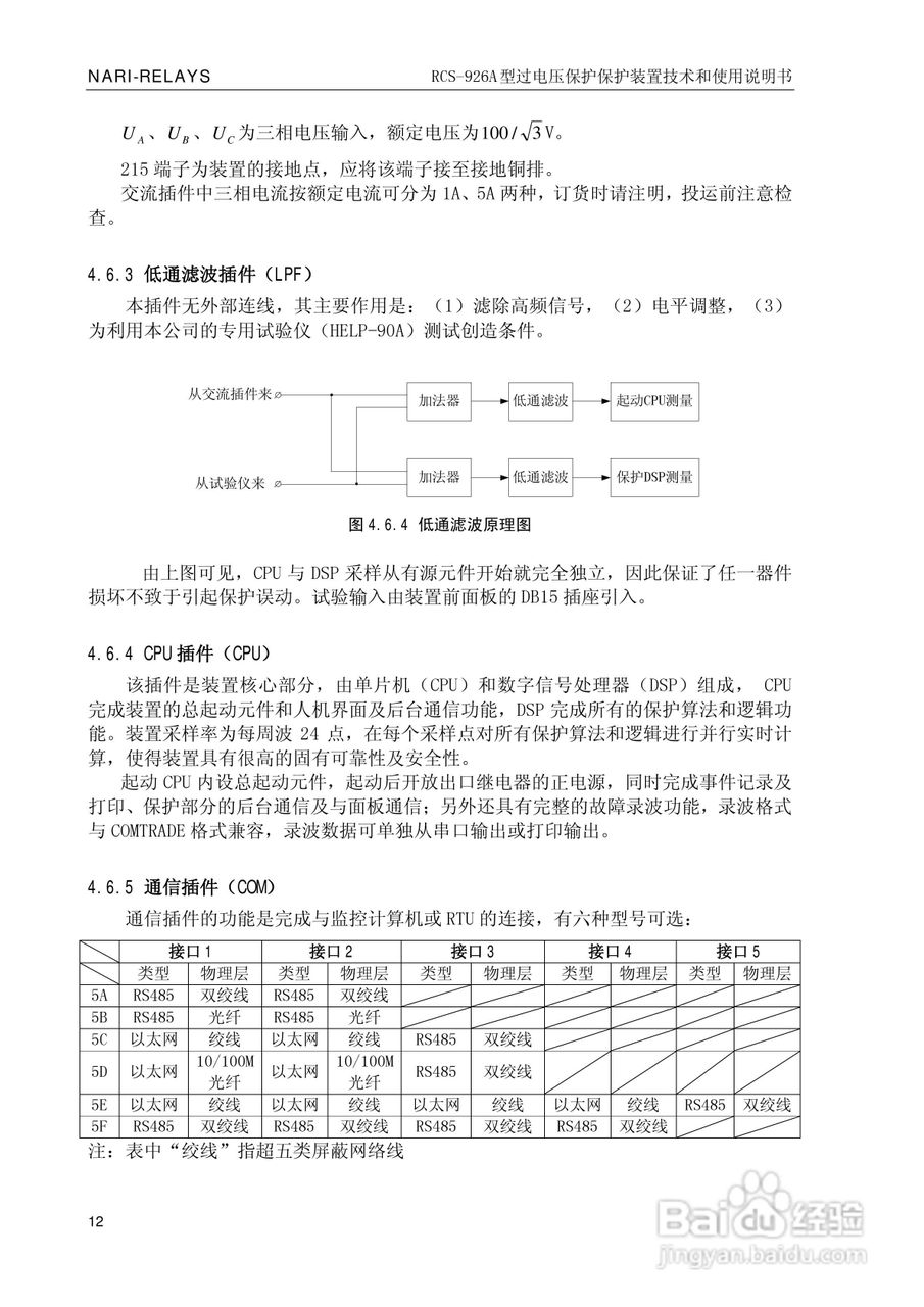 南瑞继保RCS-926A型过电压保护装置技术和使用说明书:[2]