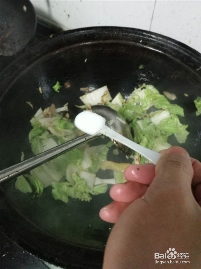 肉汤素炒白菜片