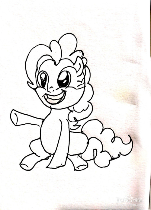 小马宝莉系列之神驹萍琪派简笔画