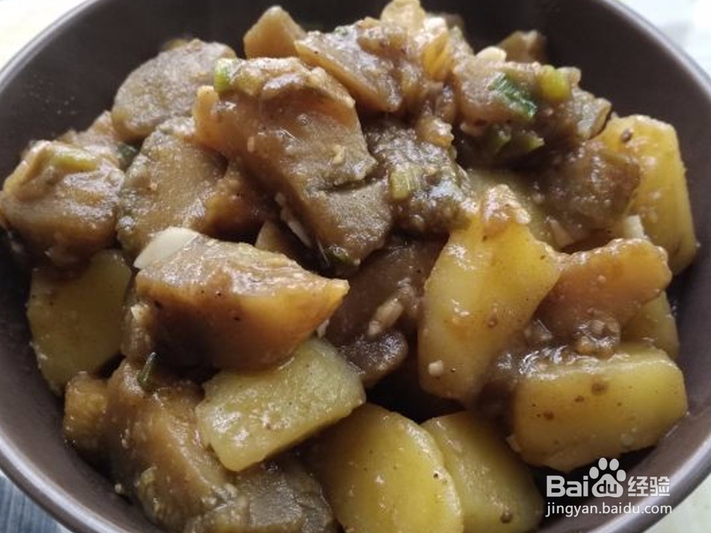 烩茄子土豆（省油版）