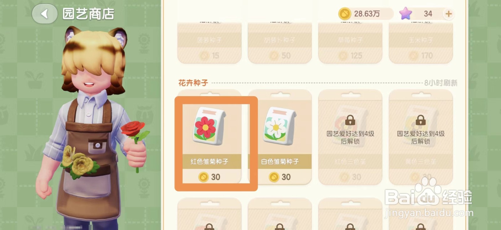 心动小镇红色雏菊种子怎么购买
