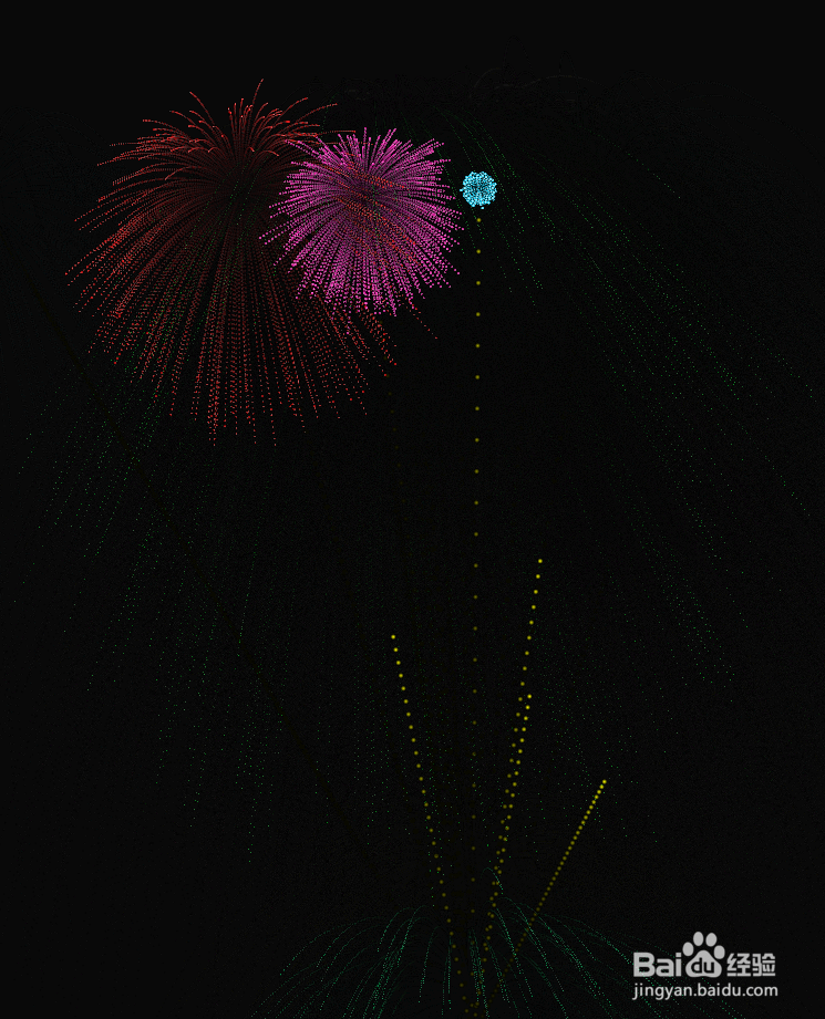 html5+canvas制作烟花动画特效