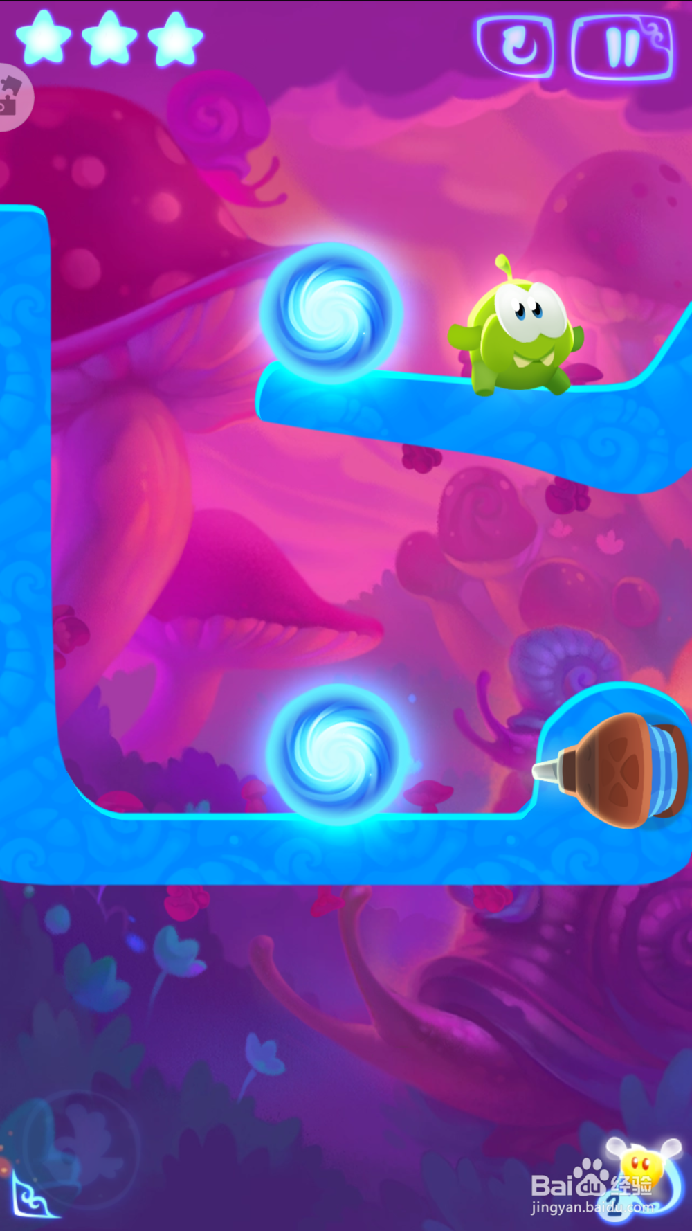 割绳子魔法蘑菇乐园第九关攻略