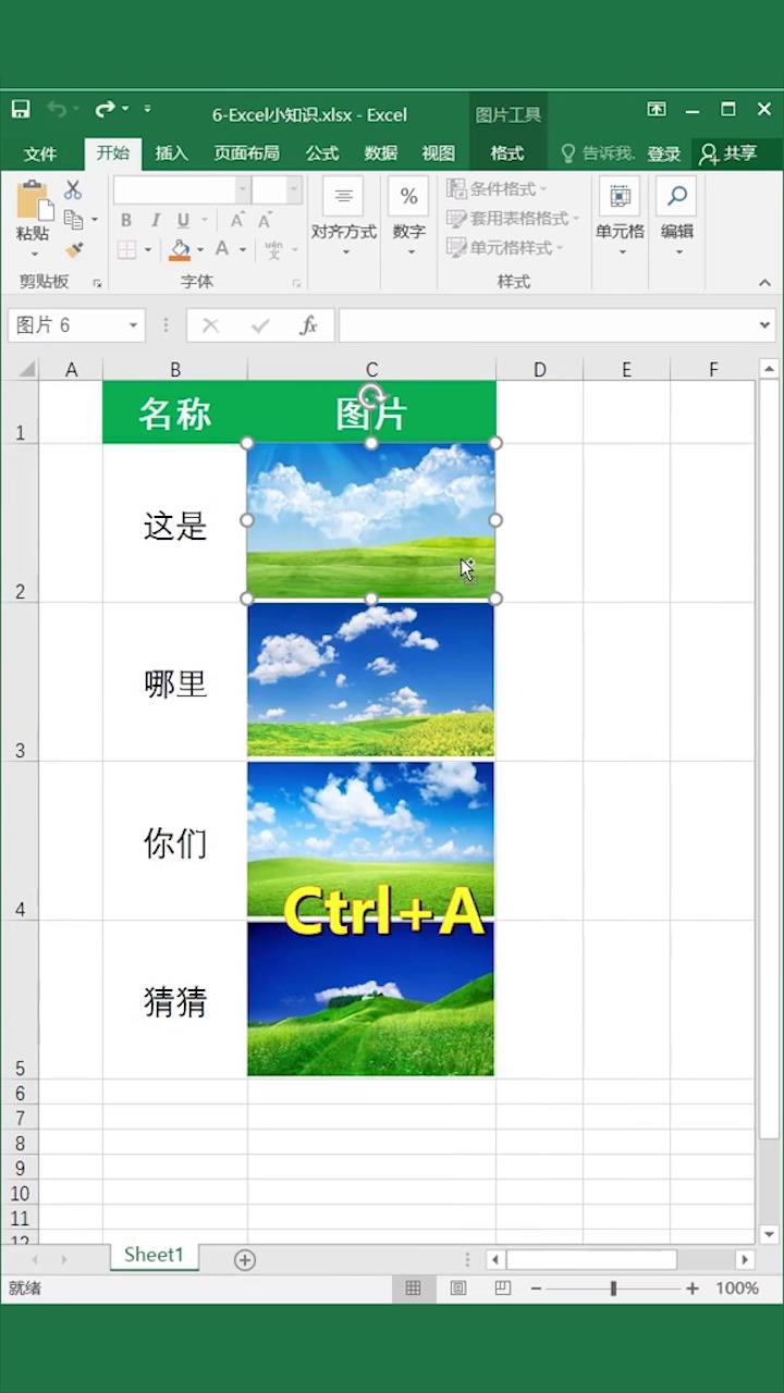 Excel怎么让图片随单元格变化