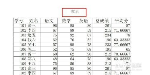 Excel表怎么设置打页眉中间显示“第几页”