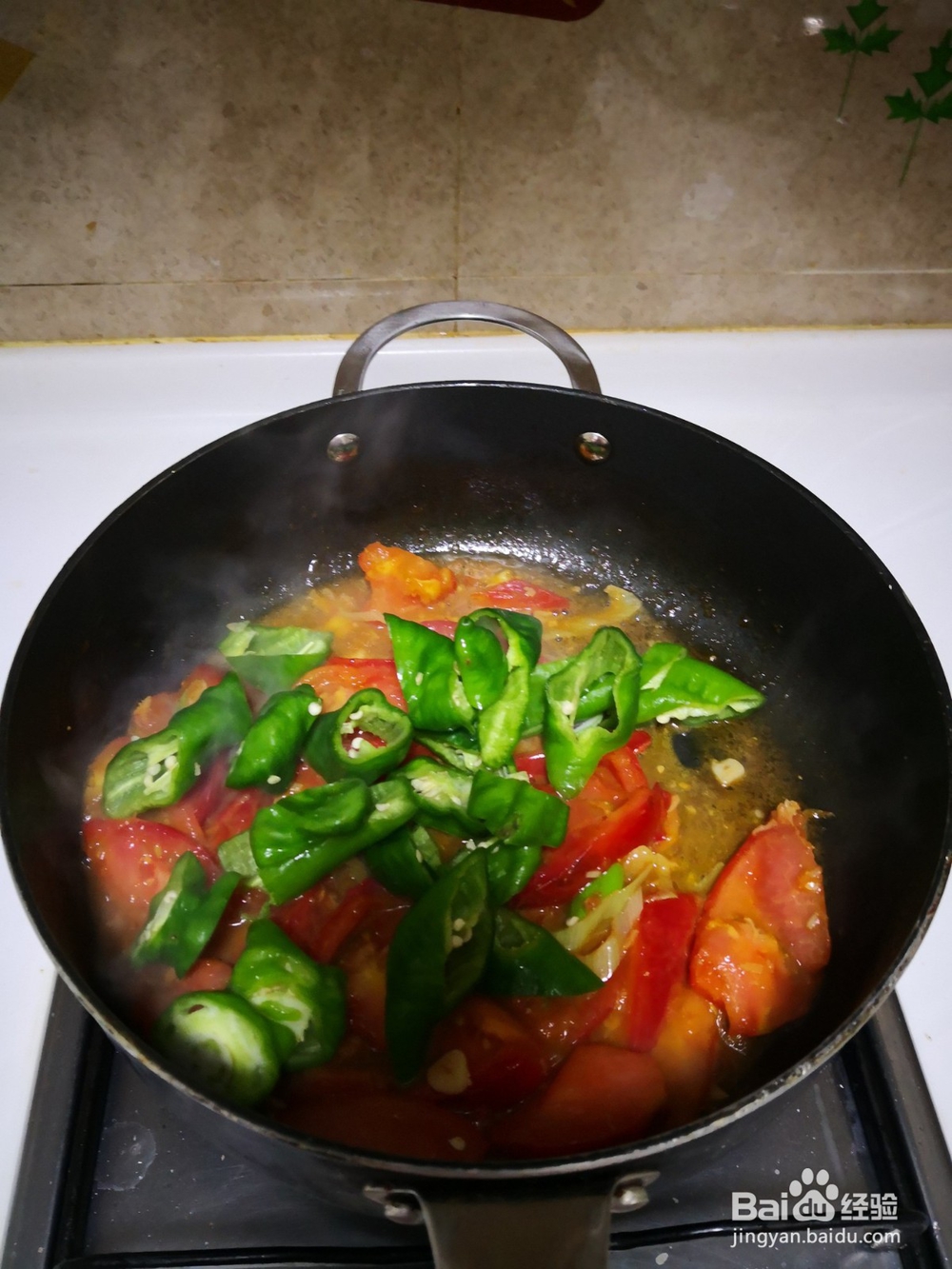 青椒炒鸡蛋的做法