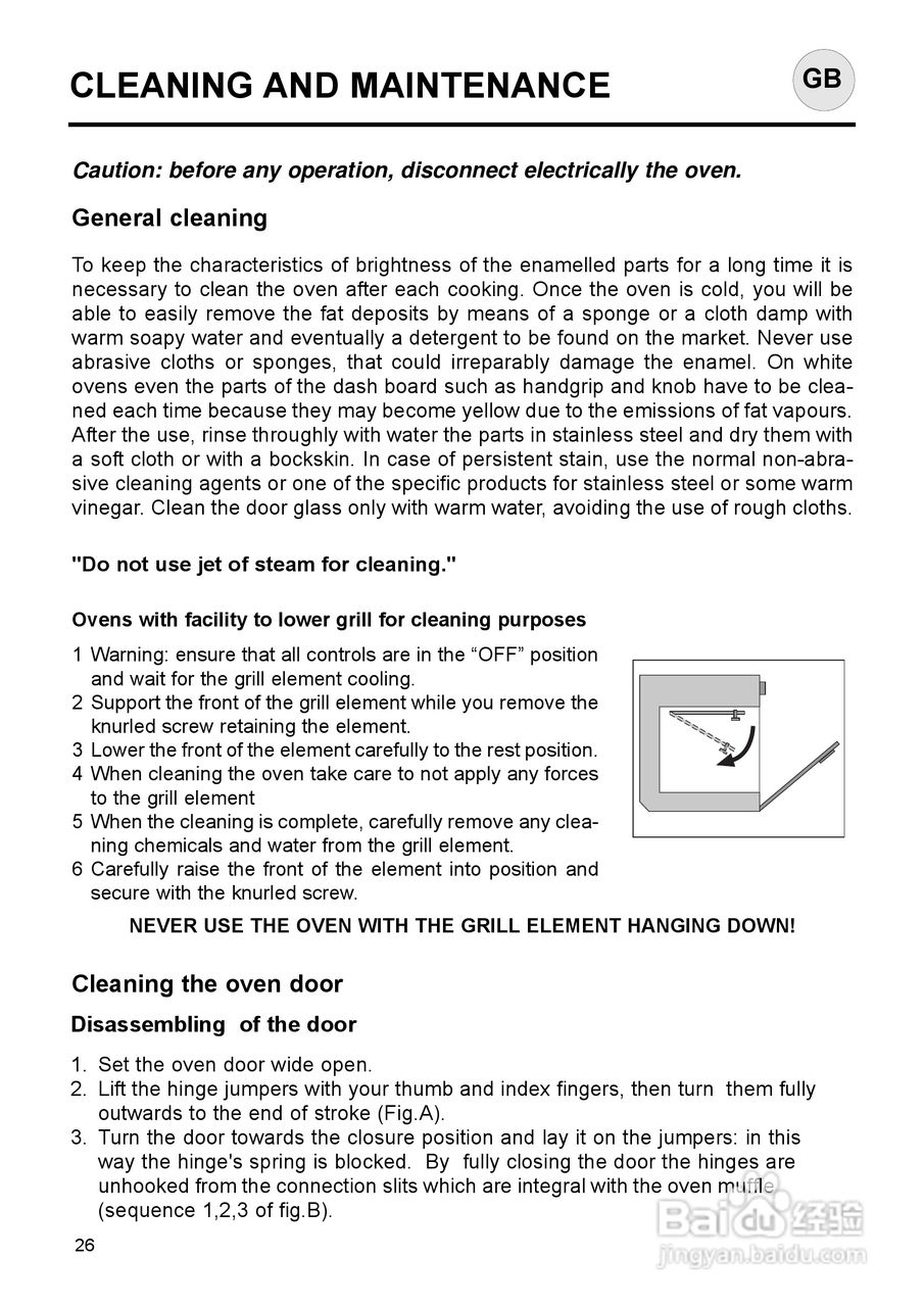 意大利Nardi FEA27D50XN型嵌入式电焗炉说明书:[3]