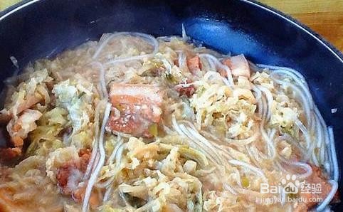 酸菜粉条炖肉怎么做