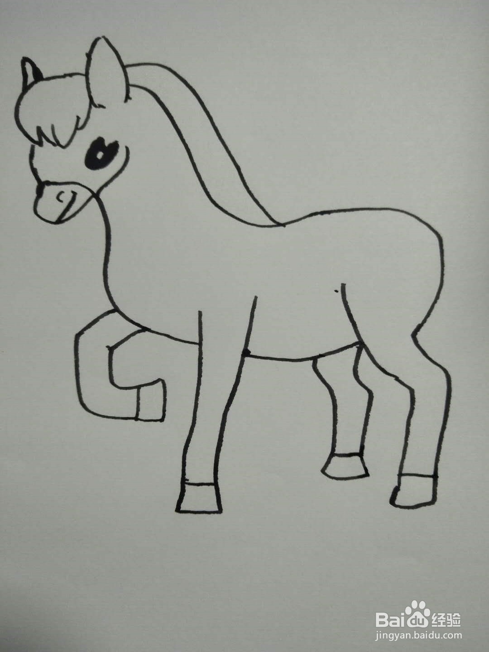 马的简笔画法