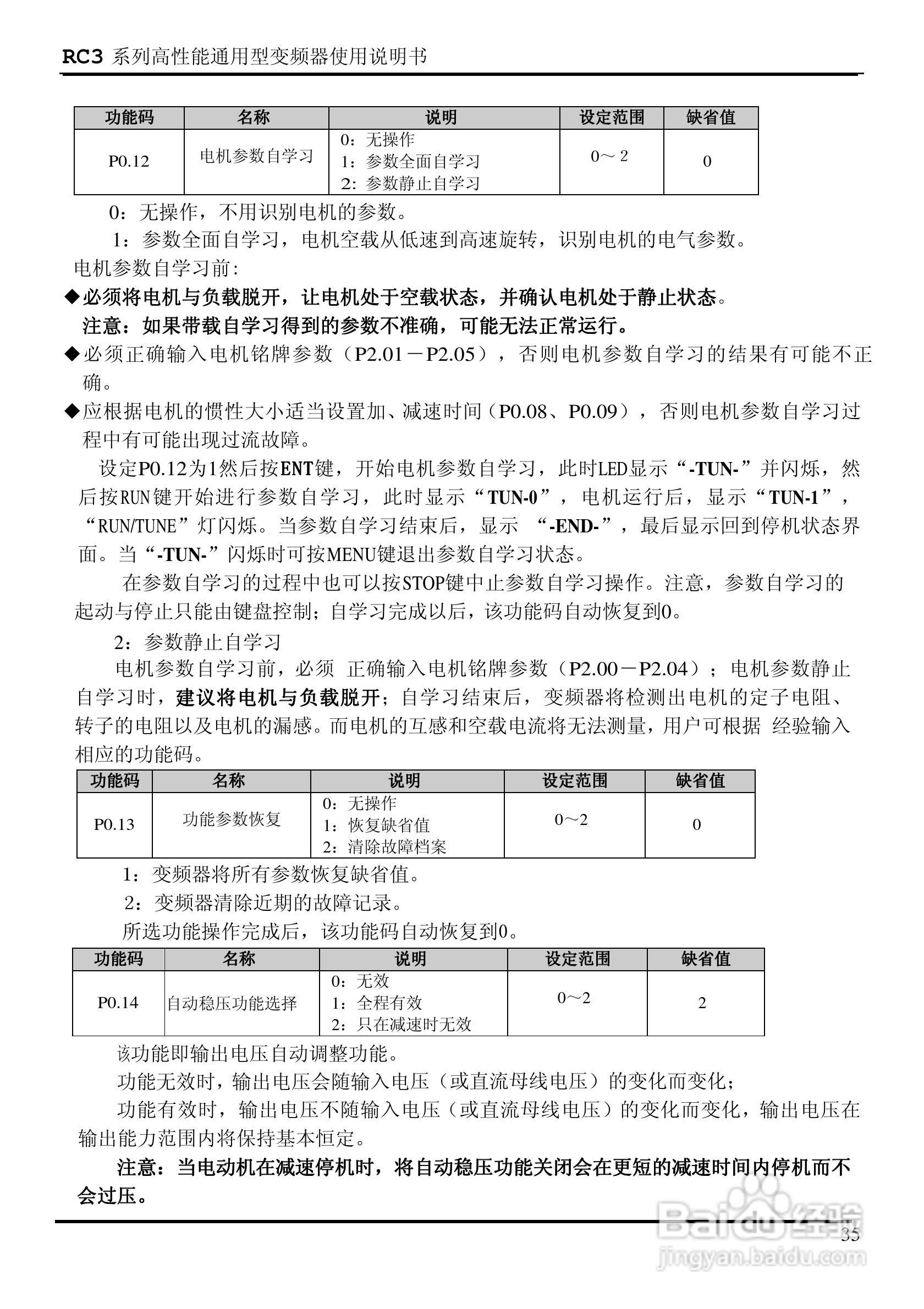 日普RC3-400/P3矢量型变频器使用说明书:[4]