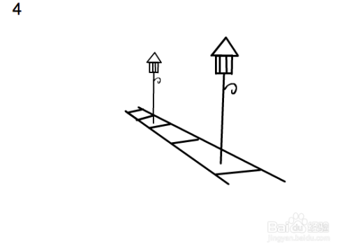 简单5步搞定街道简笔画