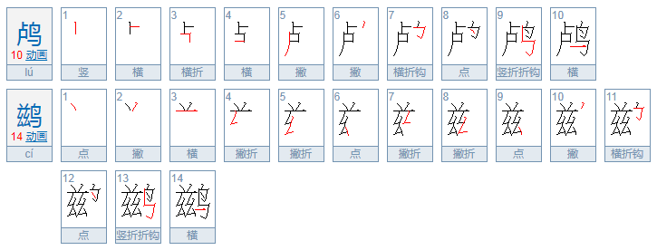 卢鸟兹鸟怎么读
