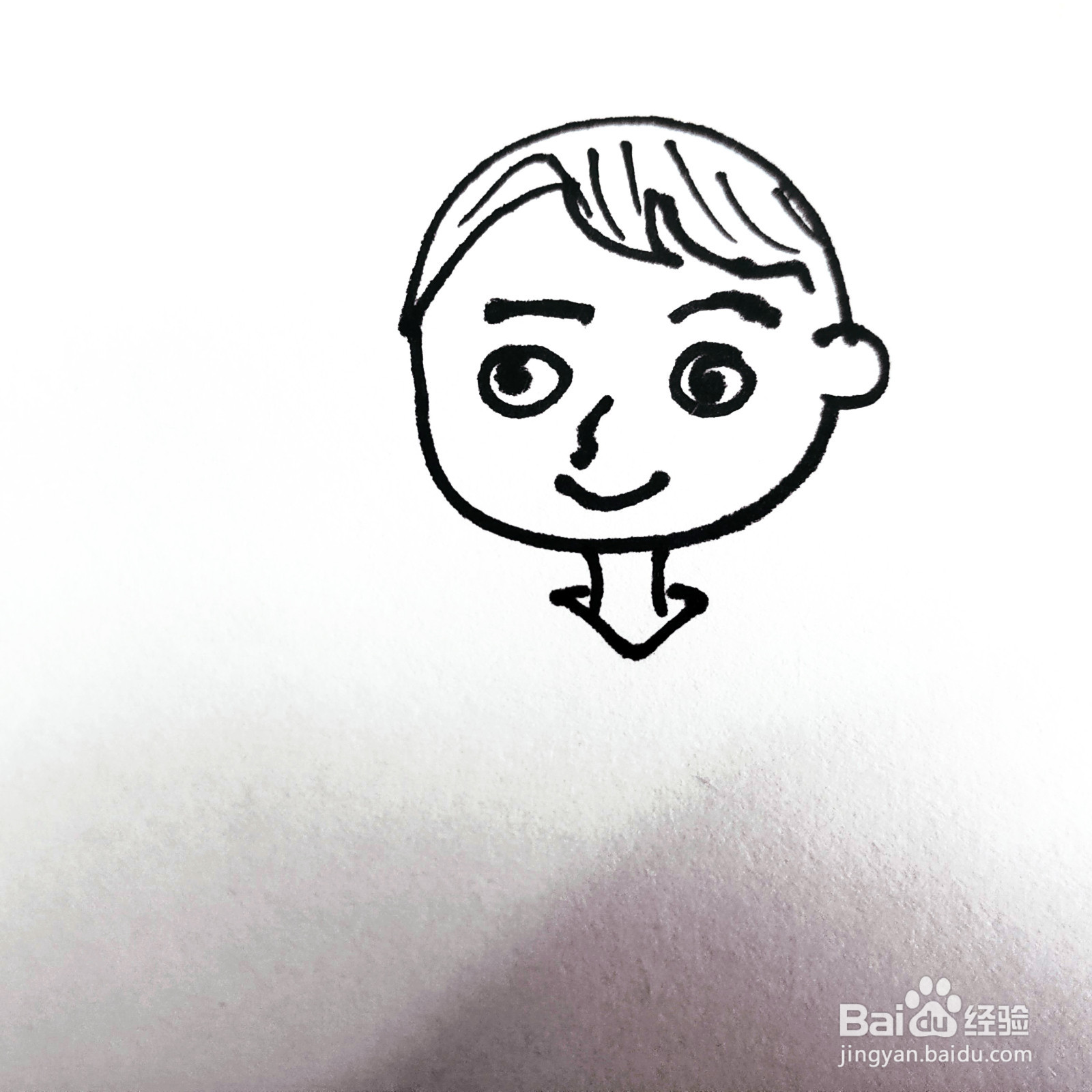 如何来画一位帅气的男生简笔画呢