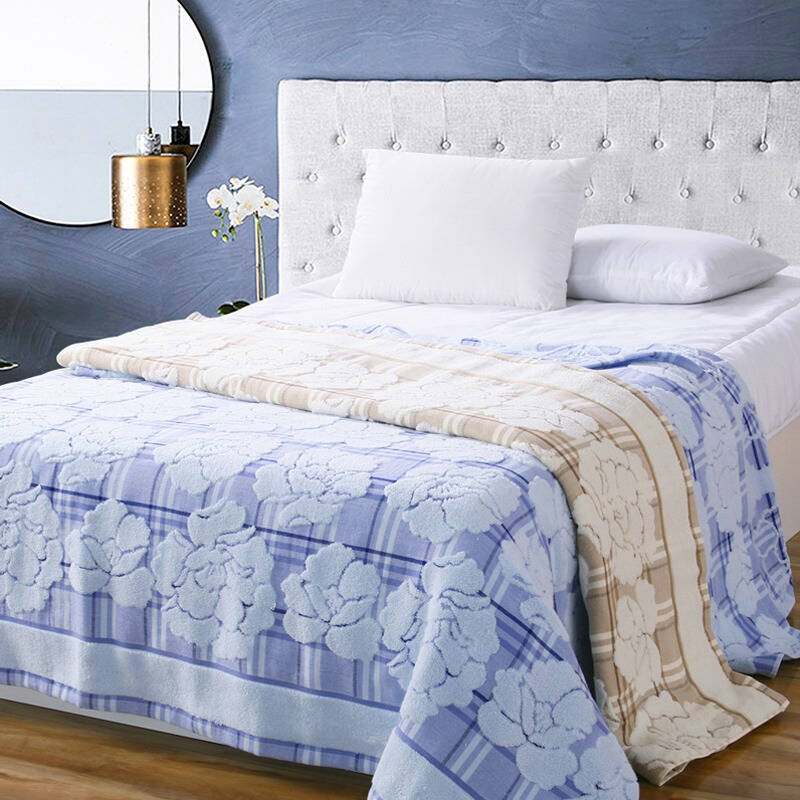 保暖纯棉舒适毛巾被好物榜