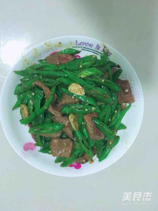 尖椒炒猪肝的做法