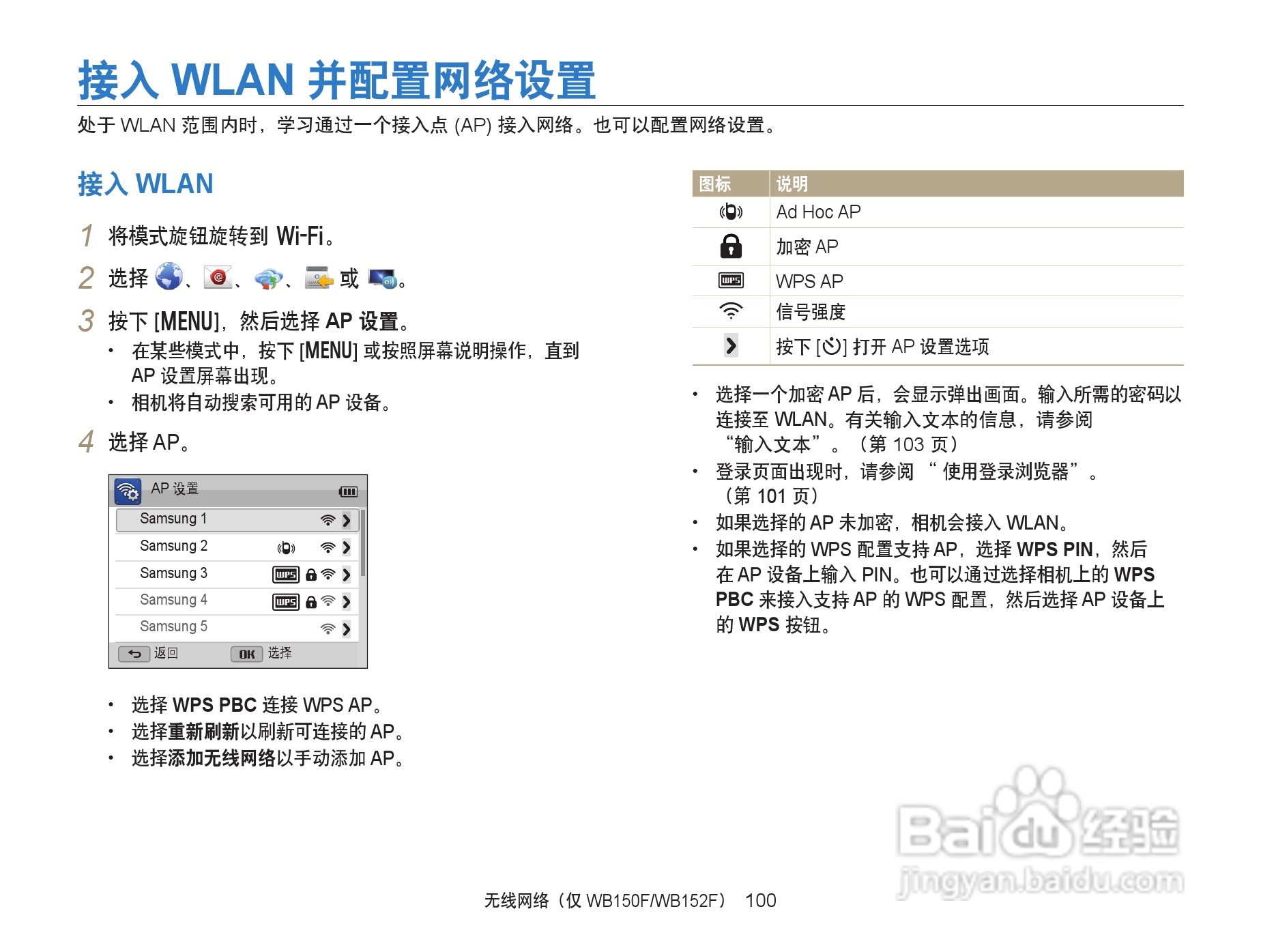 三星WB152F数码相机使用说明书:[11]