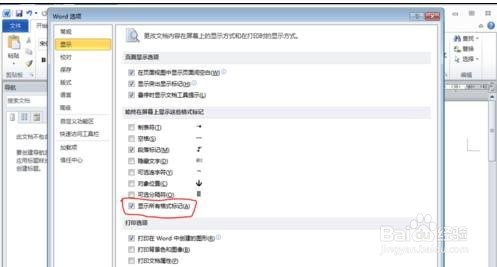 word2010显示分节符的操作步骤