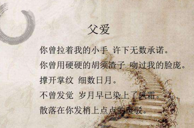 当我再拿起那首诗不得不承认父亲是对的怎么改为肯定句