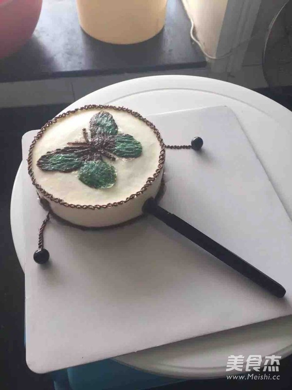 奶油霜手绘蛋糕【拨浪鼓】