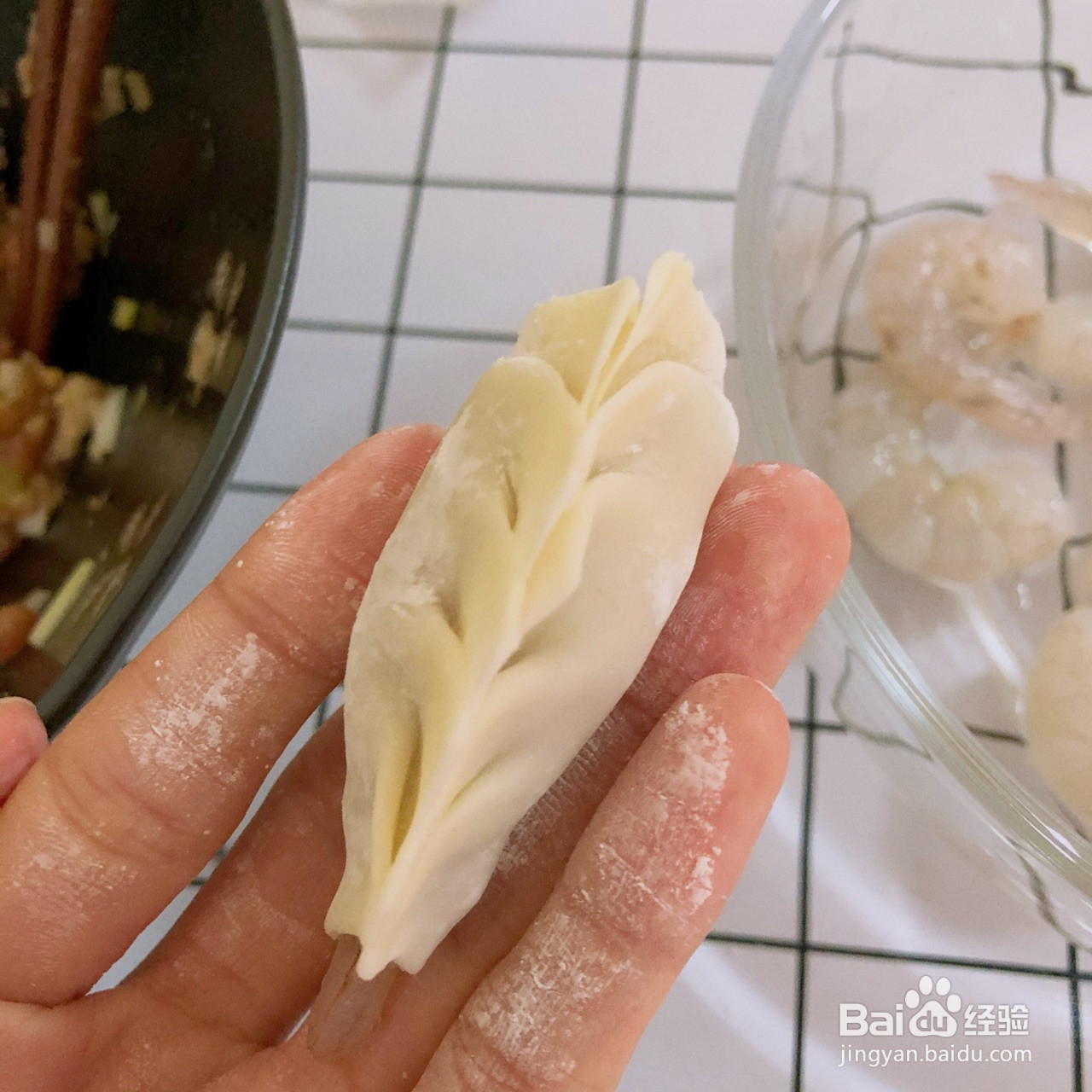 抱蛋虾饺的做法