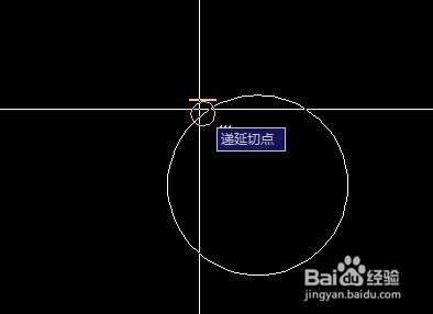CAD怎么画圆的切线