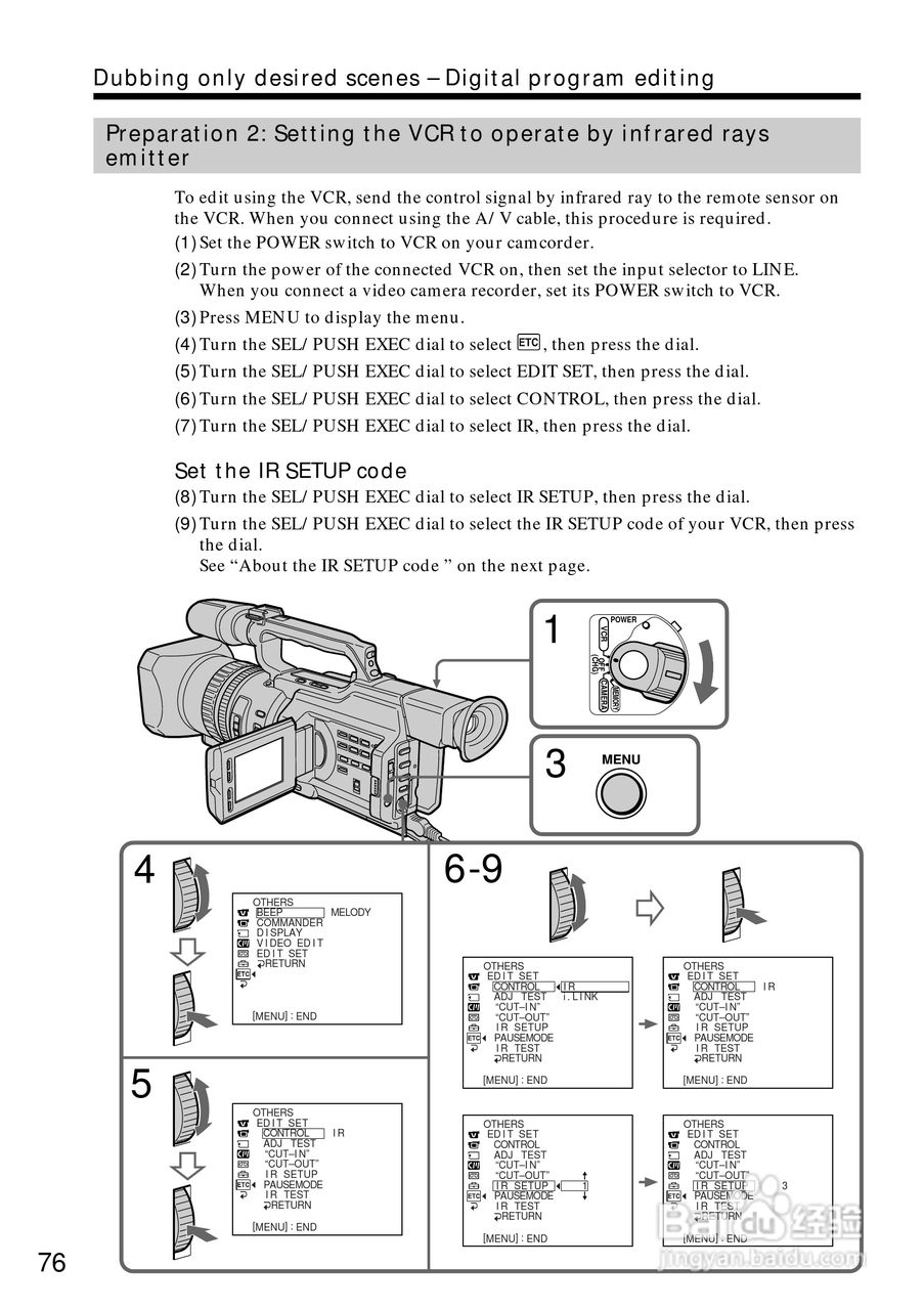 索尼DCR-VX2000数码摄像机说明书:[8]