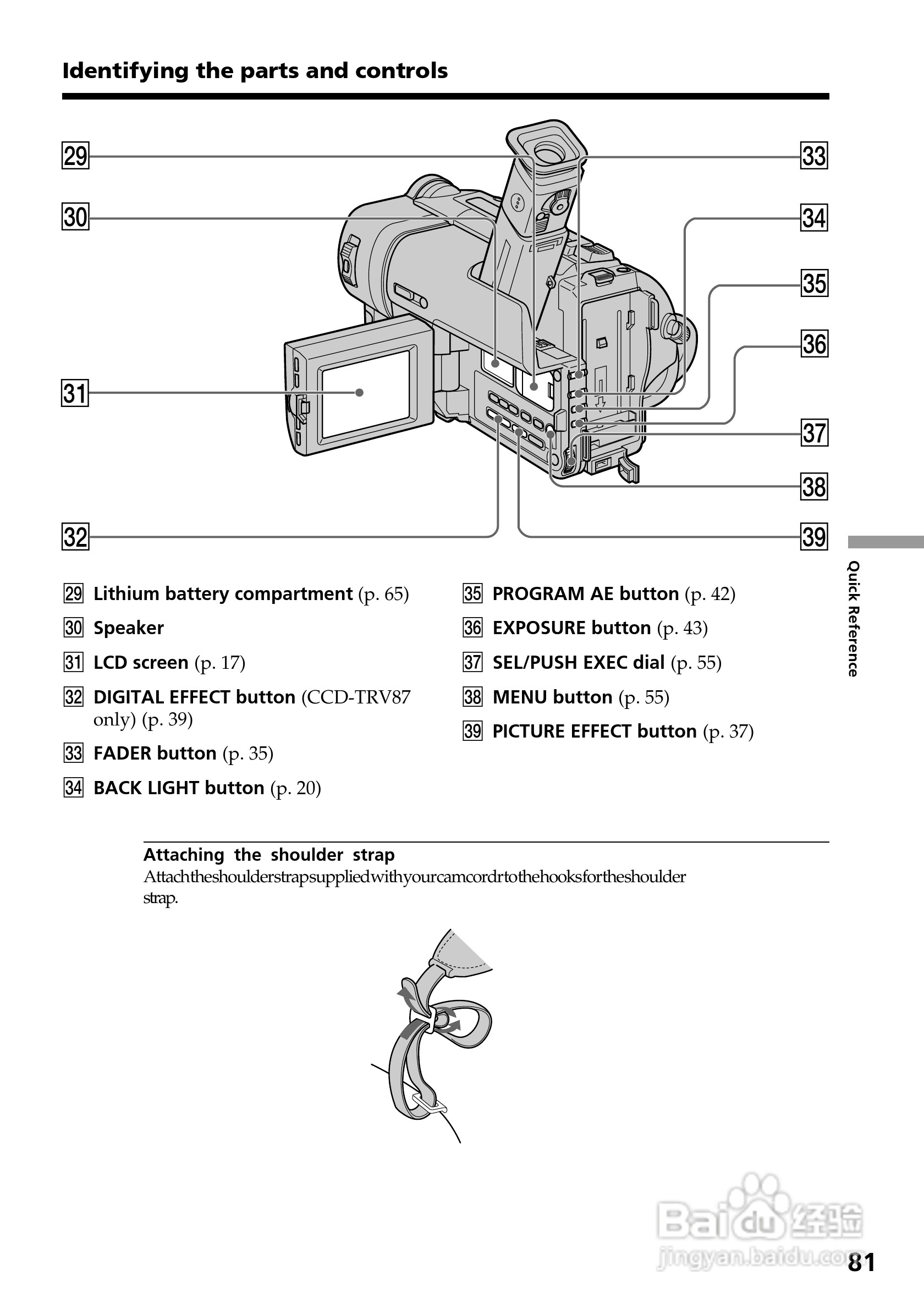 索尼CCD-TRV67模拟摄像机说明书:[9]
