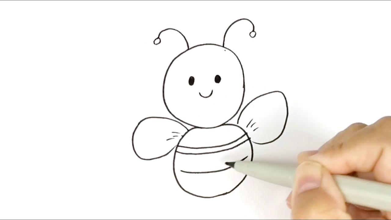 怎样画小蜜蜂