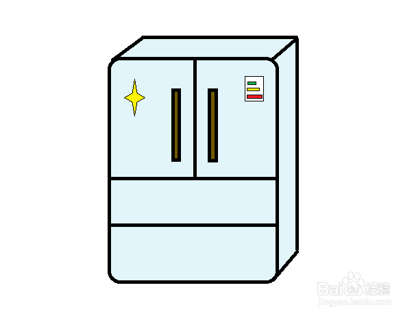 可爱的冰箱怎么画