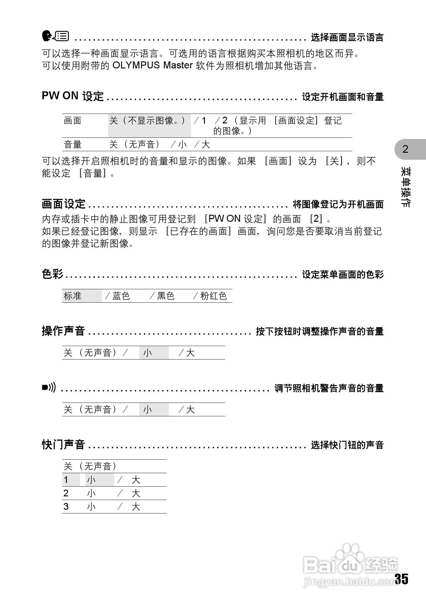 OLYMPUS Stulus 810/U710数码照相机使用说明书:[4]