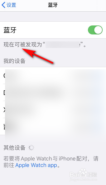 苹果手机的蓝牙名称怎怎么看