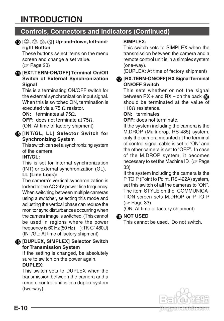 JVC TK-C1480/TK-C1481/COLOUR VIDEO CAMERA摄像机说:[1]