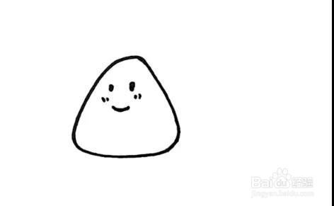 如何画粽子的简笔画