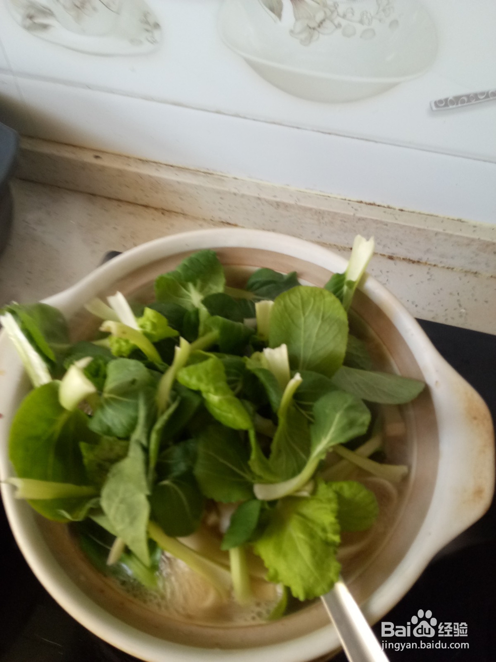 豆腐肉糜饺子皮汤