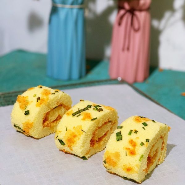 葱香肉松蛋糕卷