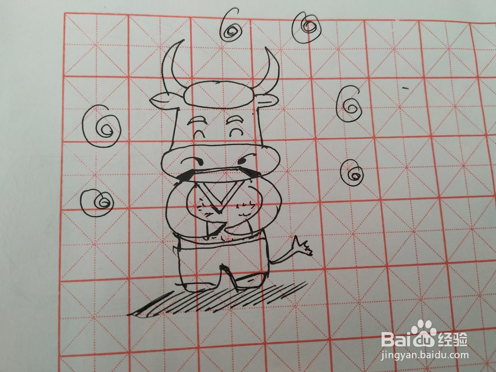 卡通奶牛简笔画怎么画？怎么画奶牛？