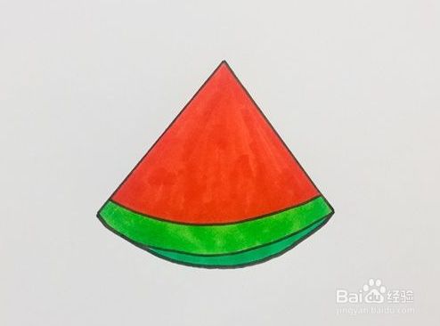 西瓜的简笔画怎么画