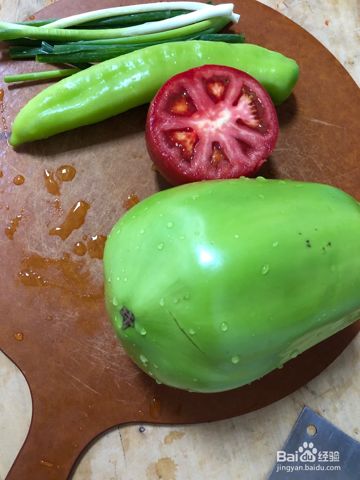 美味的西红柿炒茄子