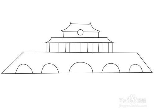 画北京天门怎么画好看 一等奖