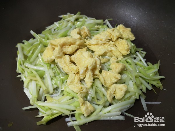 广东韭黄炒滑蛋的做法