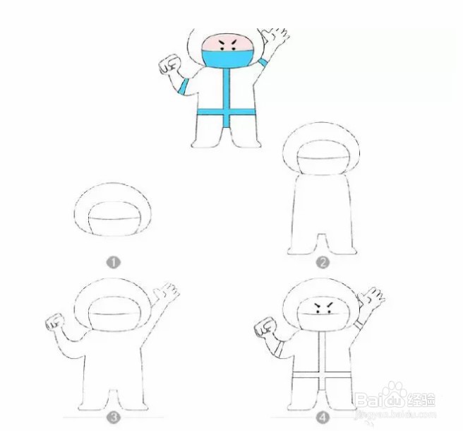 如何画出防控疫情图片