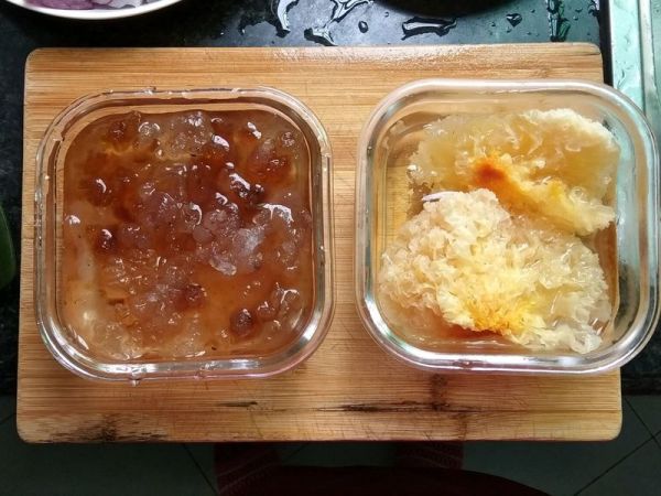 牛奶银耳桃胶羹