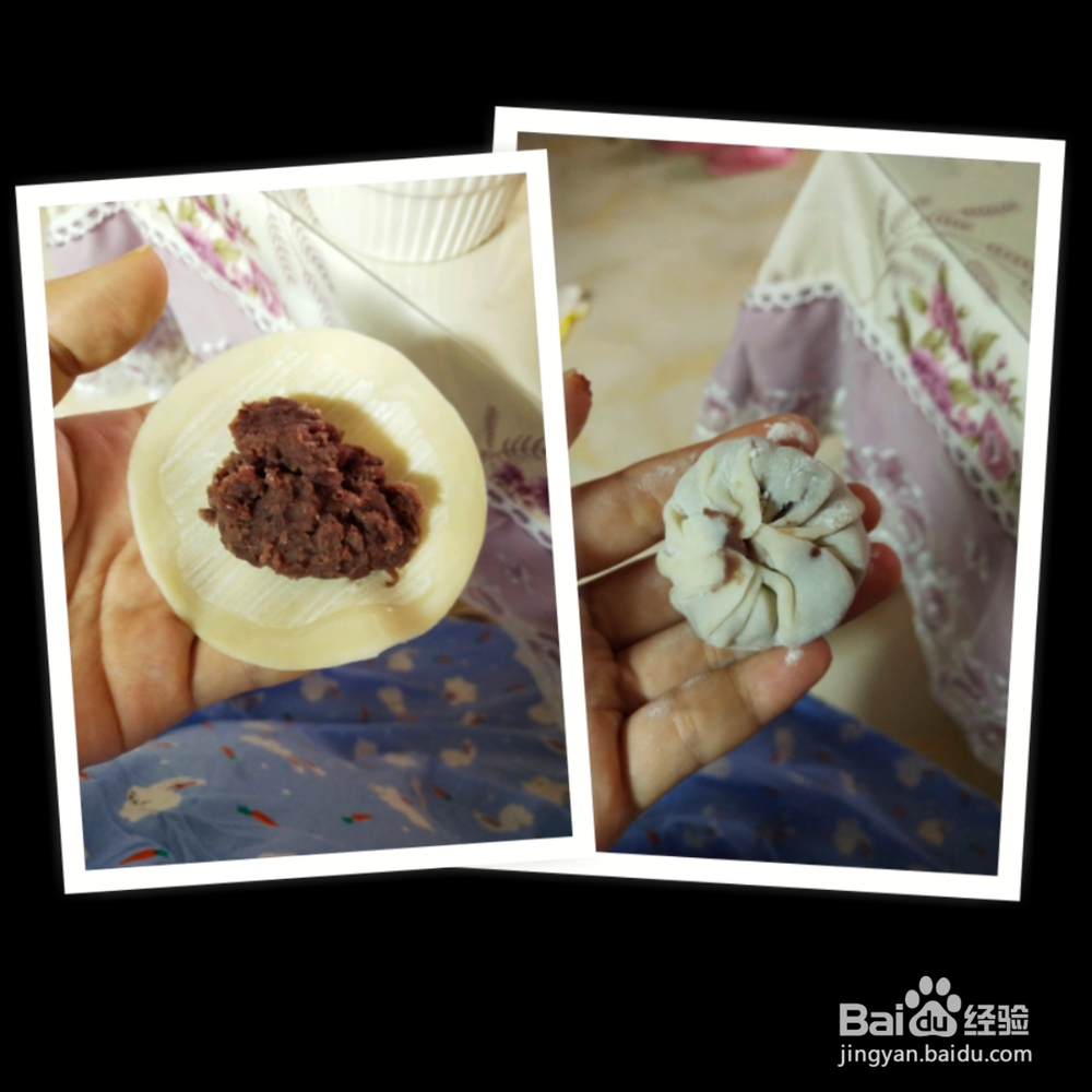 孩子爱吃的饺子皮红豆饼