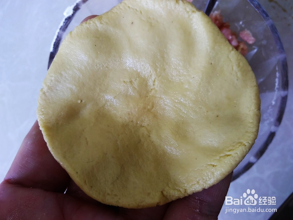 花样小饼,芒果肉末饼的做法