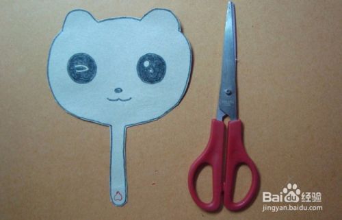 如何用纸做小猫扇子
