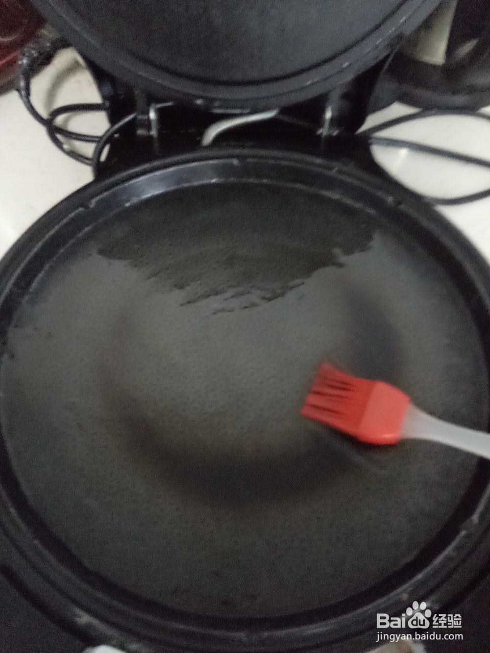 电饼铛芝麻酱葱花饼