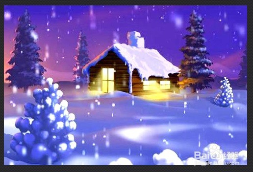 雪花状绿色图片框光影魔术手怎么做