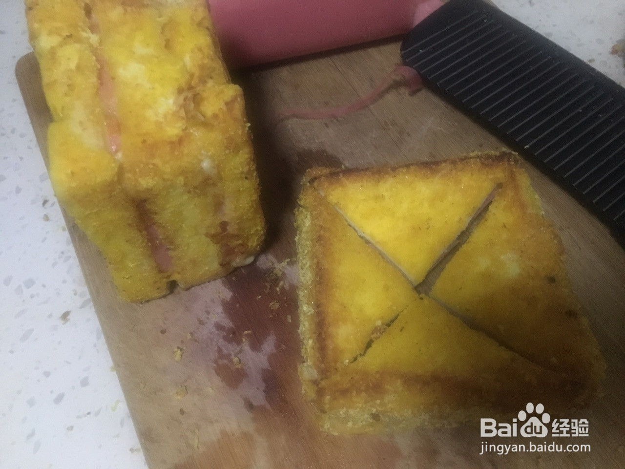 芝士火腿三明治的做法