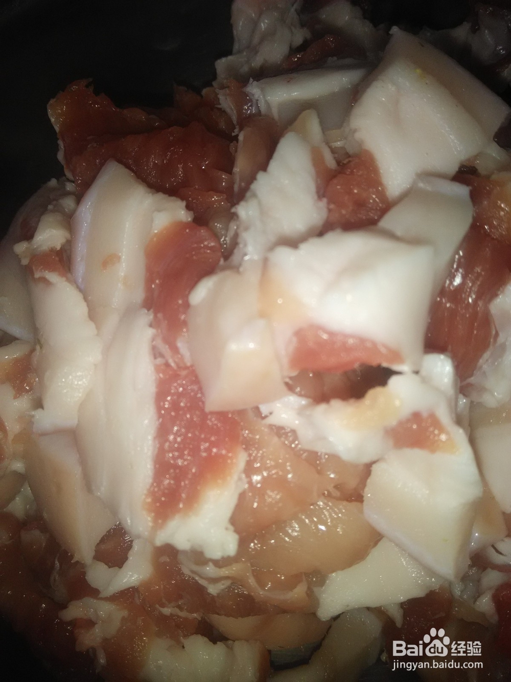 酸菜芯炖猪五花肉冻豆腐